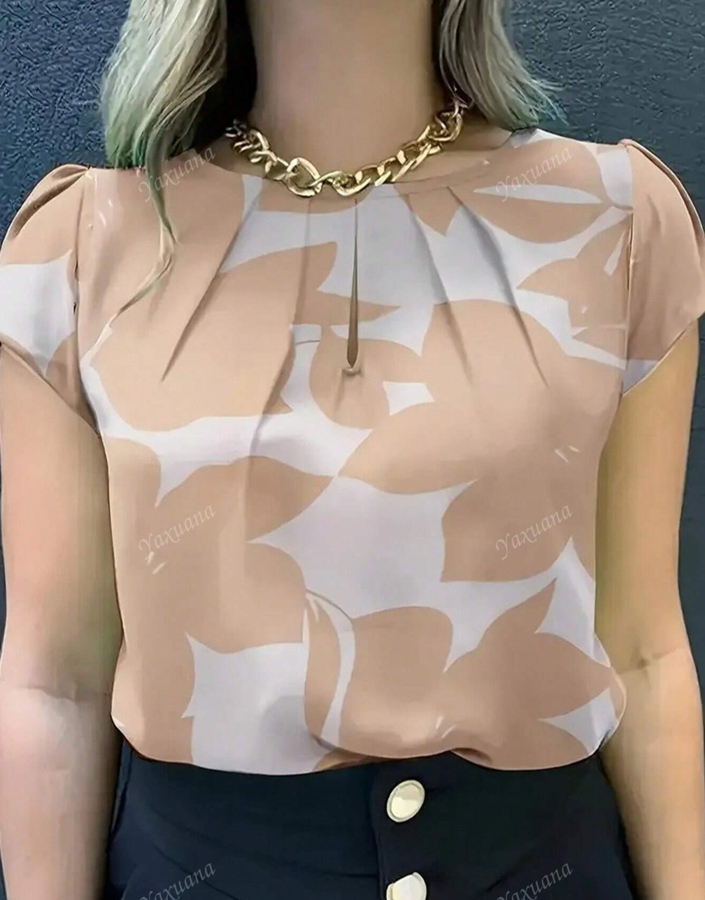 Blusa Estampada Soft Winter – Estilo relajado con abrigo liviano y moderno