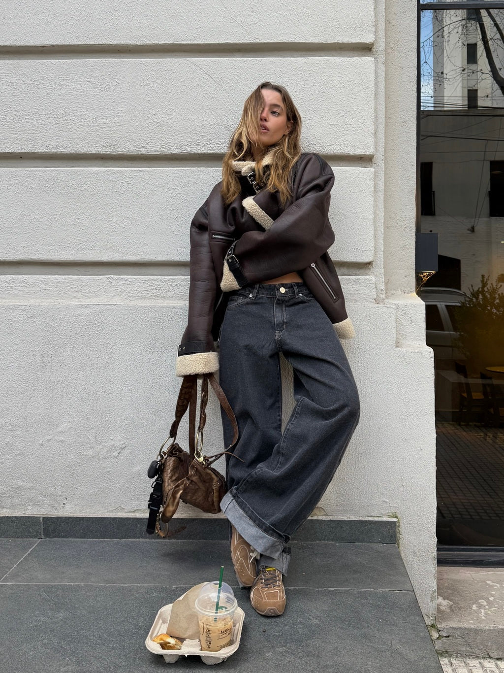 Campera Gamulán Oversize Aviador – Estilo vintage con abrigo premium